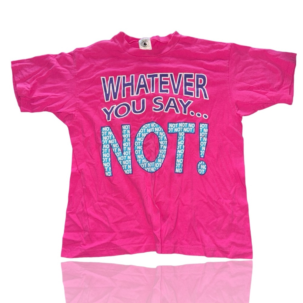 Vintage Puff INK 90’s Graphic Tee: Hot Pink: Minimal wear : True Vintage